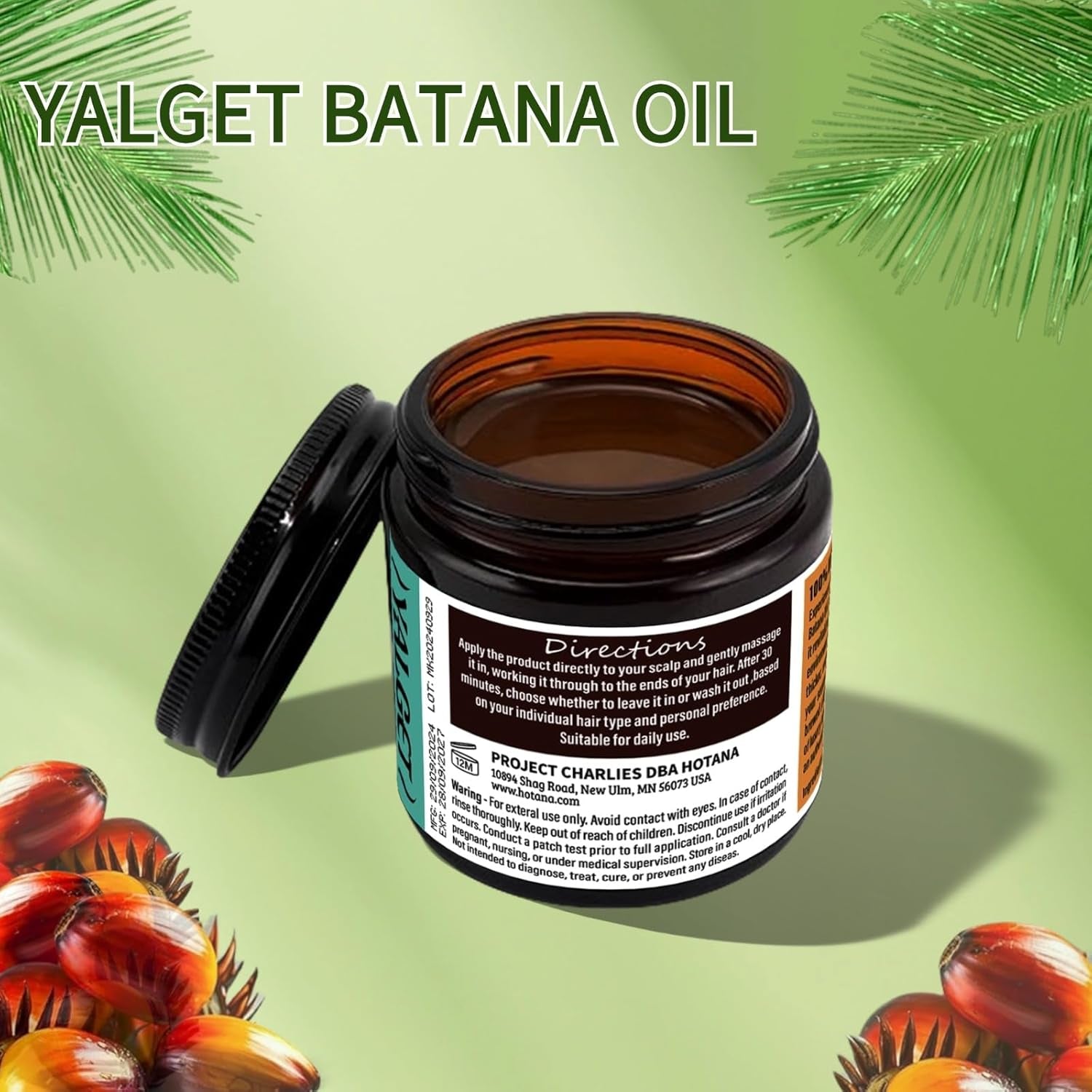 Unrefined Batana Oil for Hair Growth Unrefined Batana Oil Hair Mask Batana Oil for Improvement Batana Oil for Improving Dry Hair and Enhancing Hair Shine and Smoothness