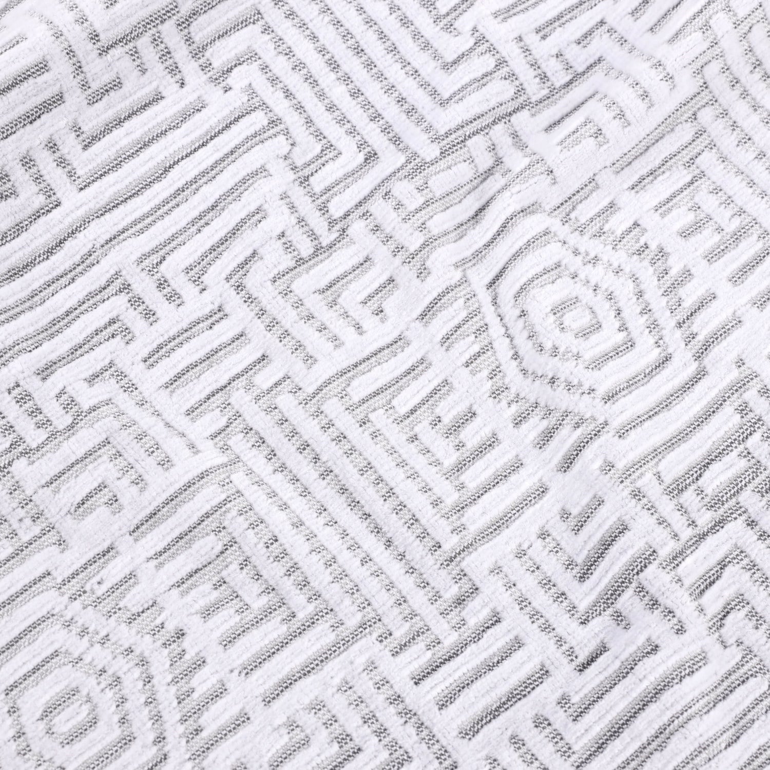 Cotton Modern Jacquard 3-Piece Towel Set, Platinum