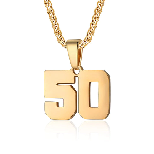 Number Necklace for Boys